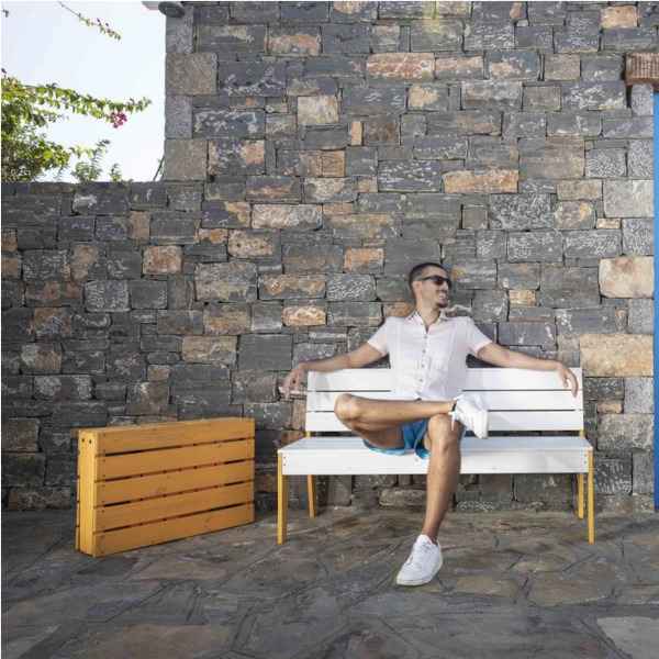 Wooden Suitcase Picnic Set with Table and 4 Stools